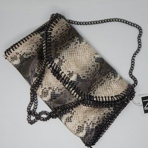 Python Chain Border Shoulder bag faux python NWT